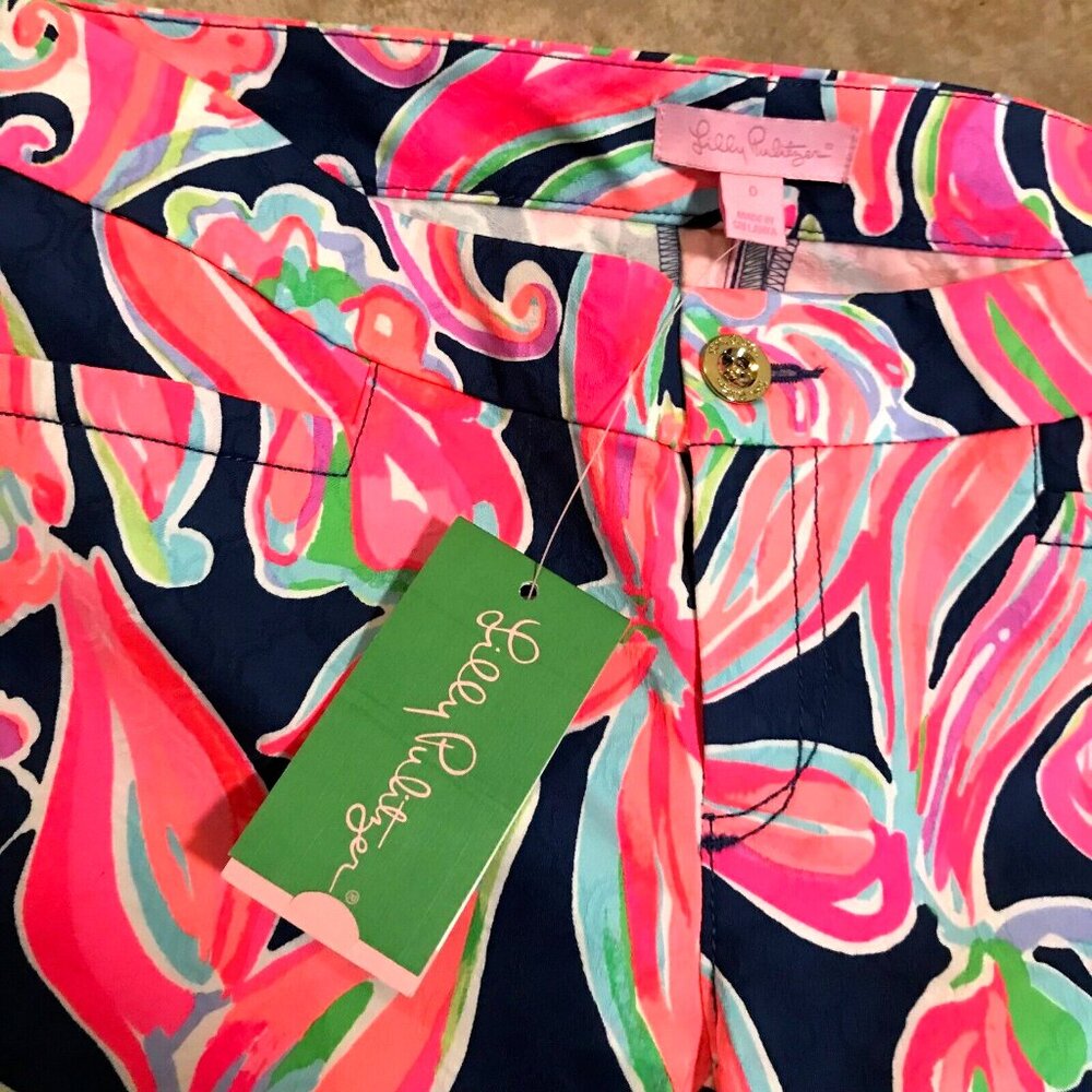 Lilly Pulitzer Kelly Skinny Ankle Pants Banana Flambé NWT - Picture 8 of 13